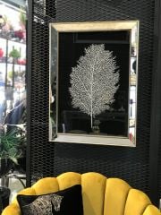 Aynalı & Gümüş Yapraklı Tablo