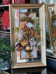 Dekoratif 3D Çiçekli Ayna Çerçeve