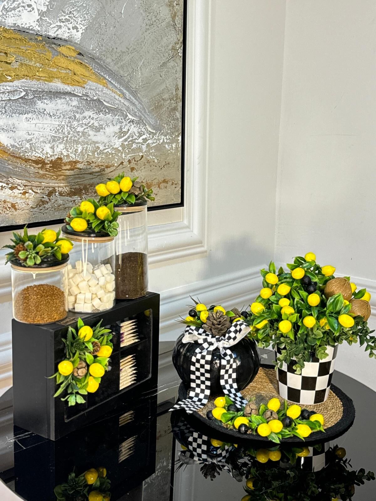 7 Parça Mutfak Set Limonlu