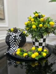 3 Parça Siyah Kabak Set Limonlu