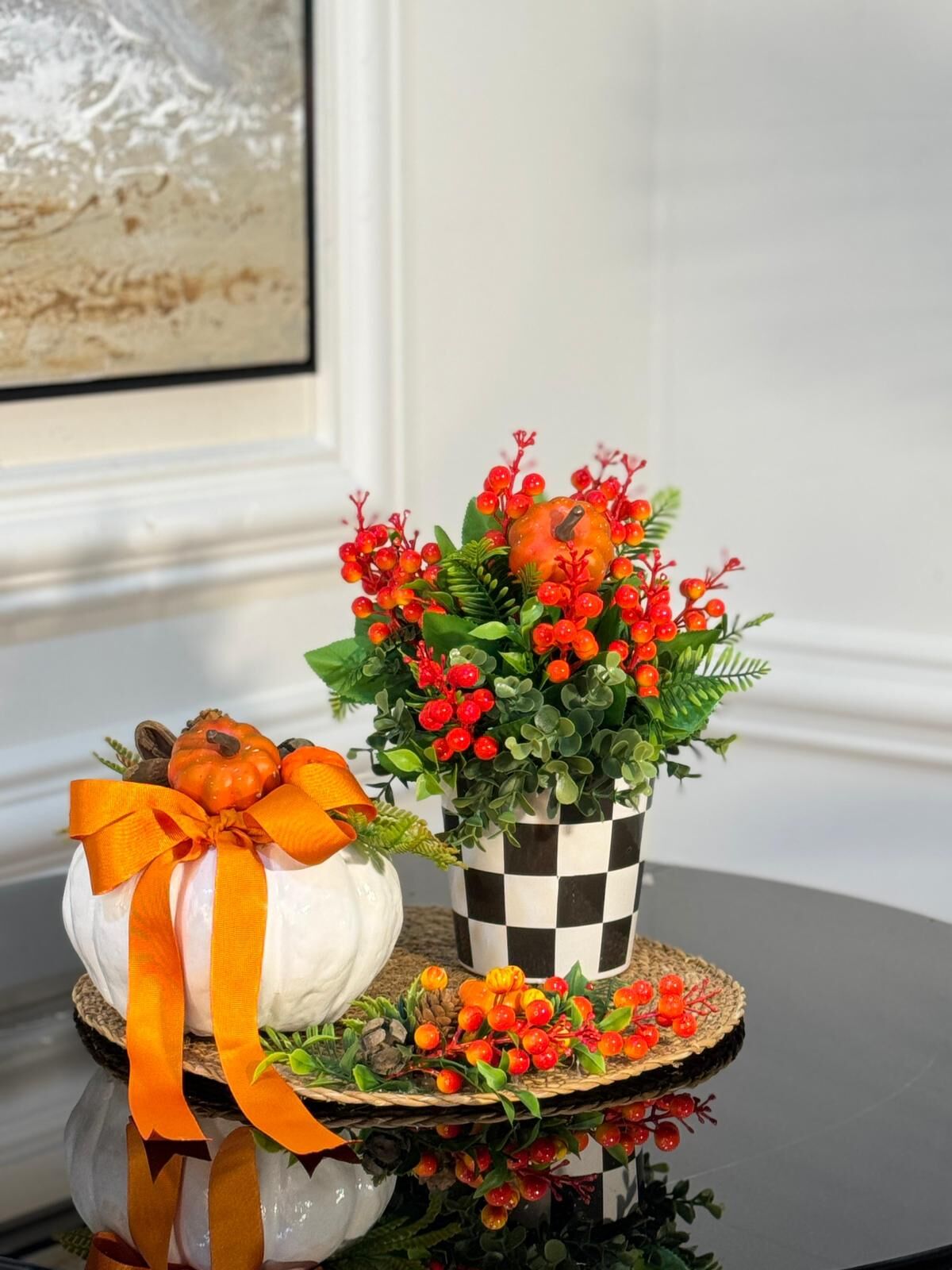 3 Parça Kabak Set Turuncu Kokinalı