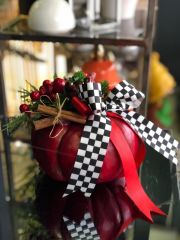 Kokinalı Kırmızı Kabak Dekor