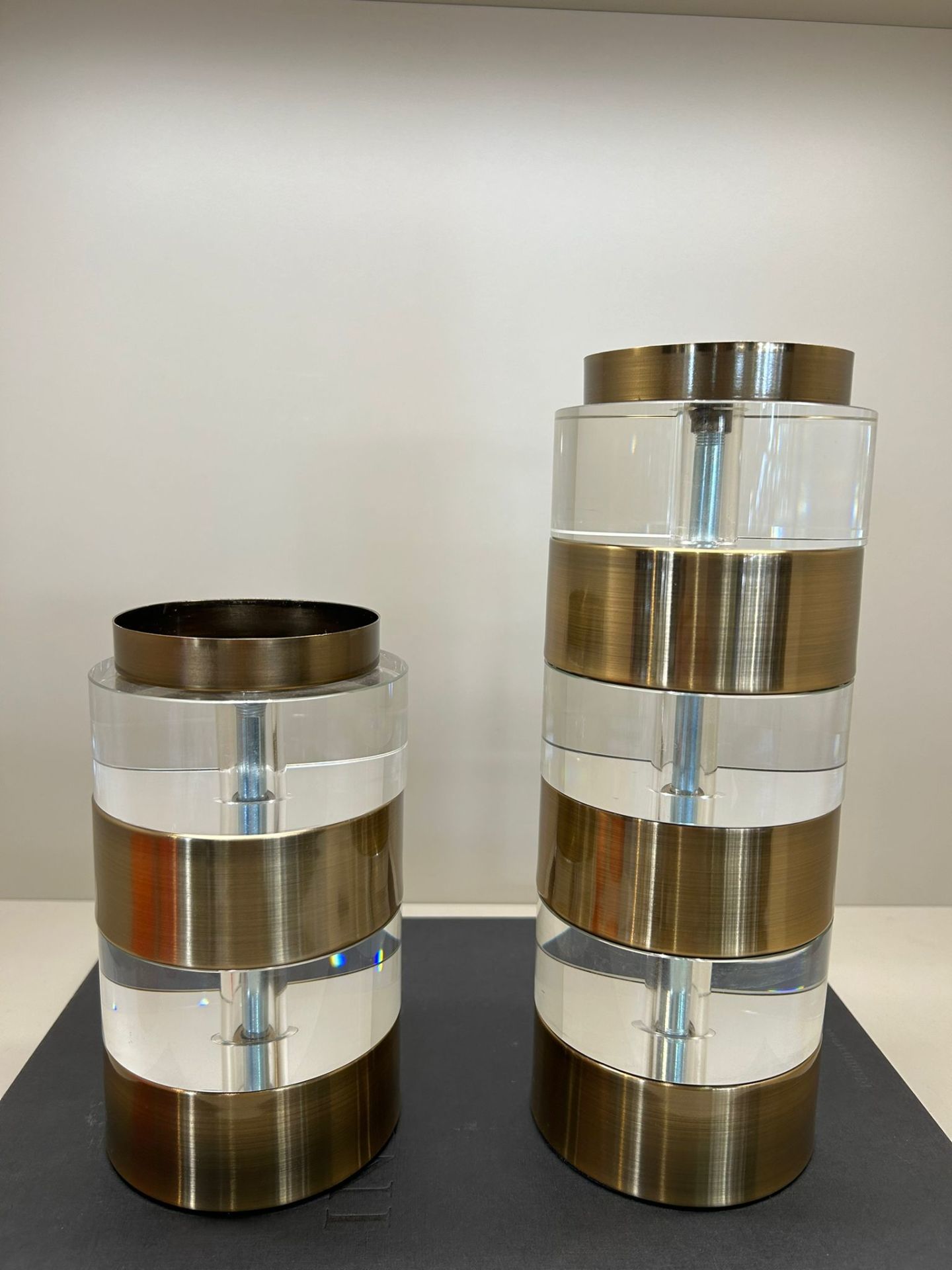 Silindir Cam Mumluk Antik