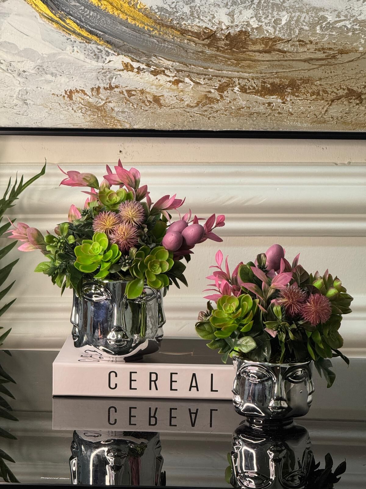 Çiçekli Adler Vazo Set No:21