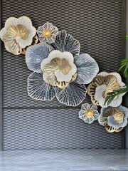 Yeni Sezon İthal Metal Tablo Mavi Gold