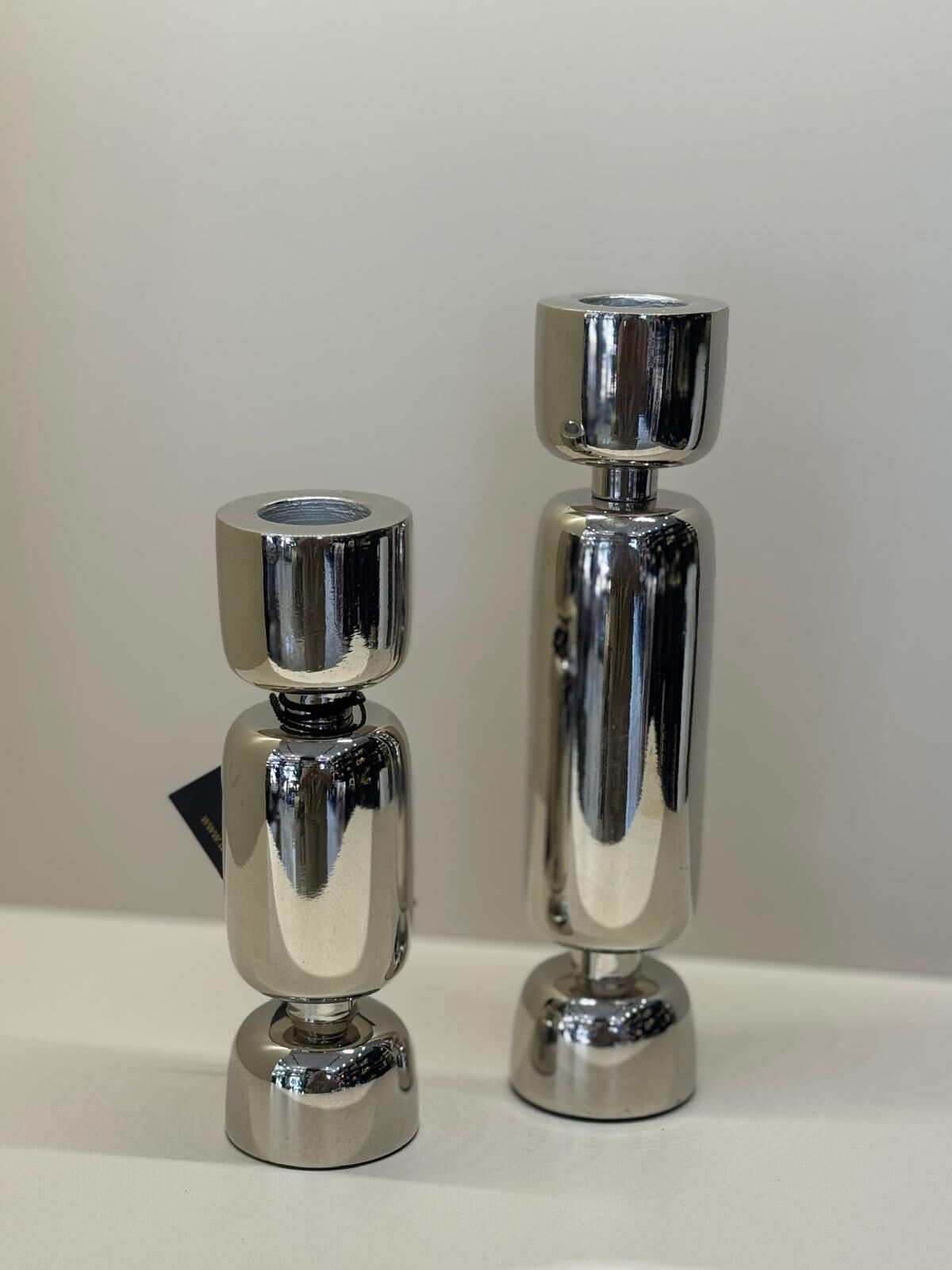 İthal İkili Gümüş Şamdan No:1