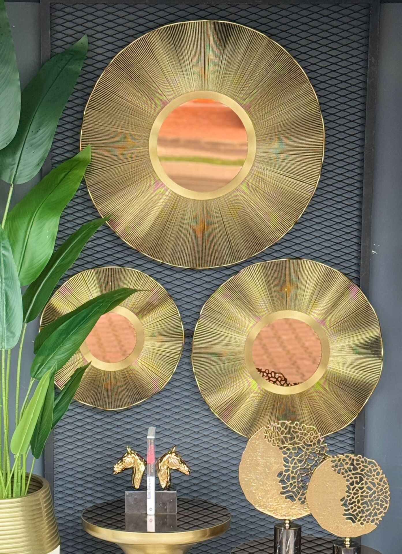 Ayna Detaylı Metal Tablolar