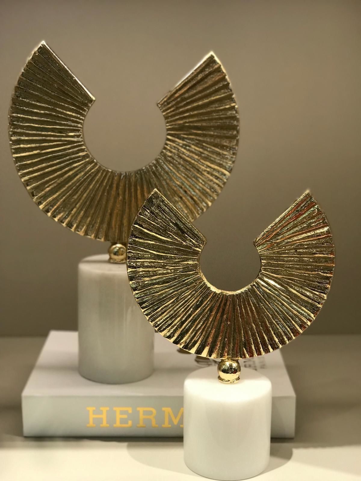 Mermer Kaideli İkili C Dekor Gold