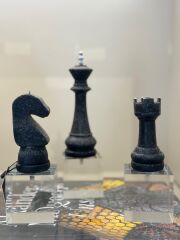 İthal Kristal Kaideli  Üçlü Satranç Dekor