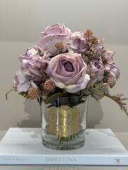 Güllü Lüks Vazo Orta Boy