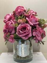 Güllü Lüks Vazo Orta Boy