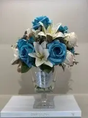 Güllü Ayaklı  Lüx Vazo Orta Boy