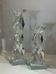 İkili Kristal Prizma Şamdan Şeffaf