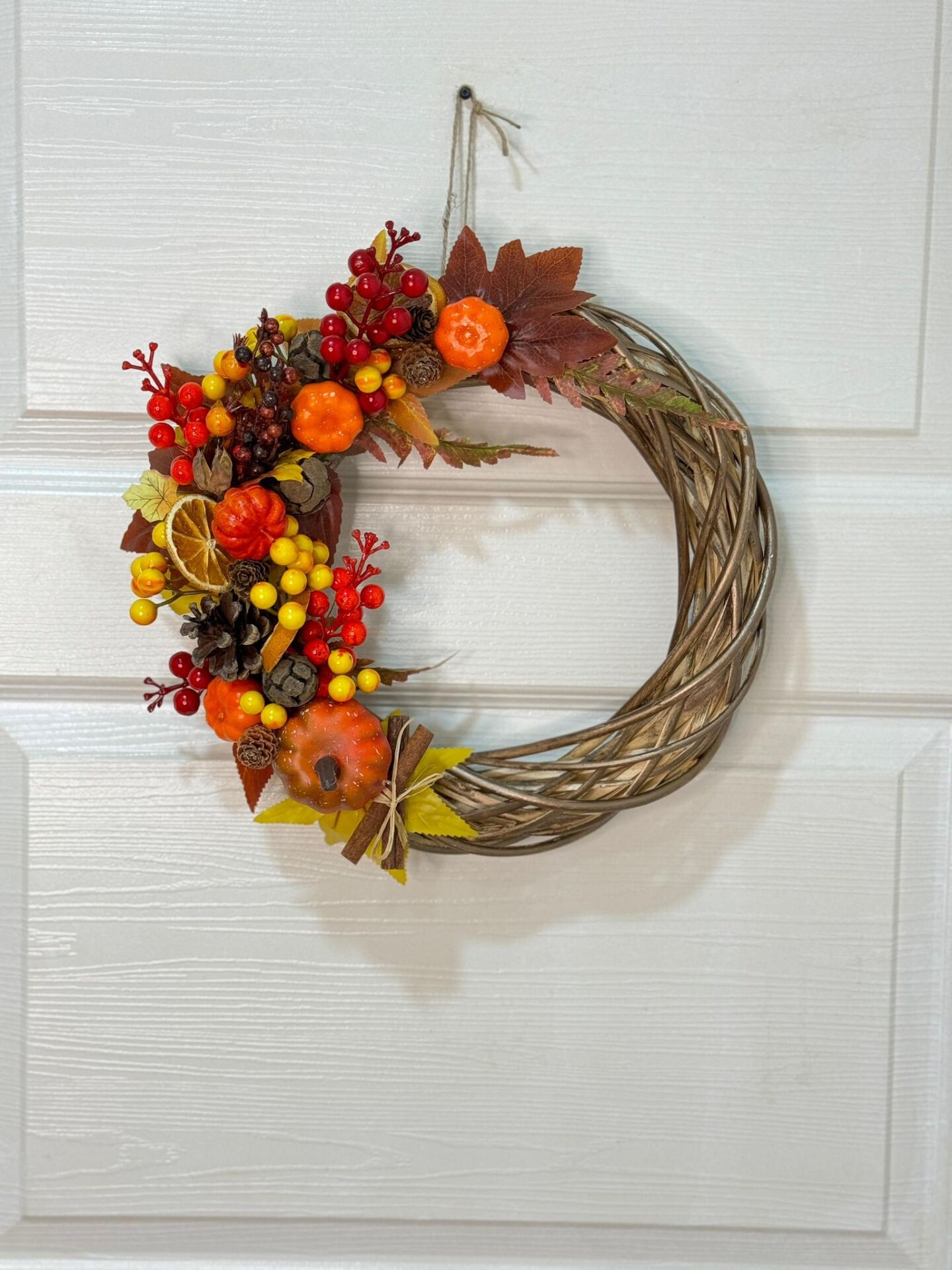 Kabak Detaylı Yarım Tur Yılbaşı Çelengi