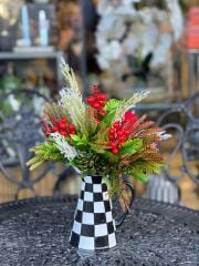 DAMALI VAZODA KOKİNALI ÇİÇEK