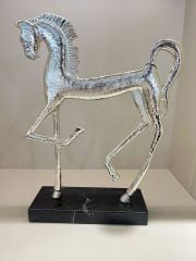 Mermer Kaideli Gümüş At Dekor