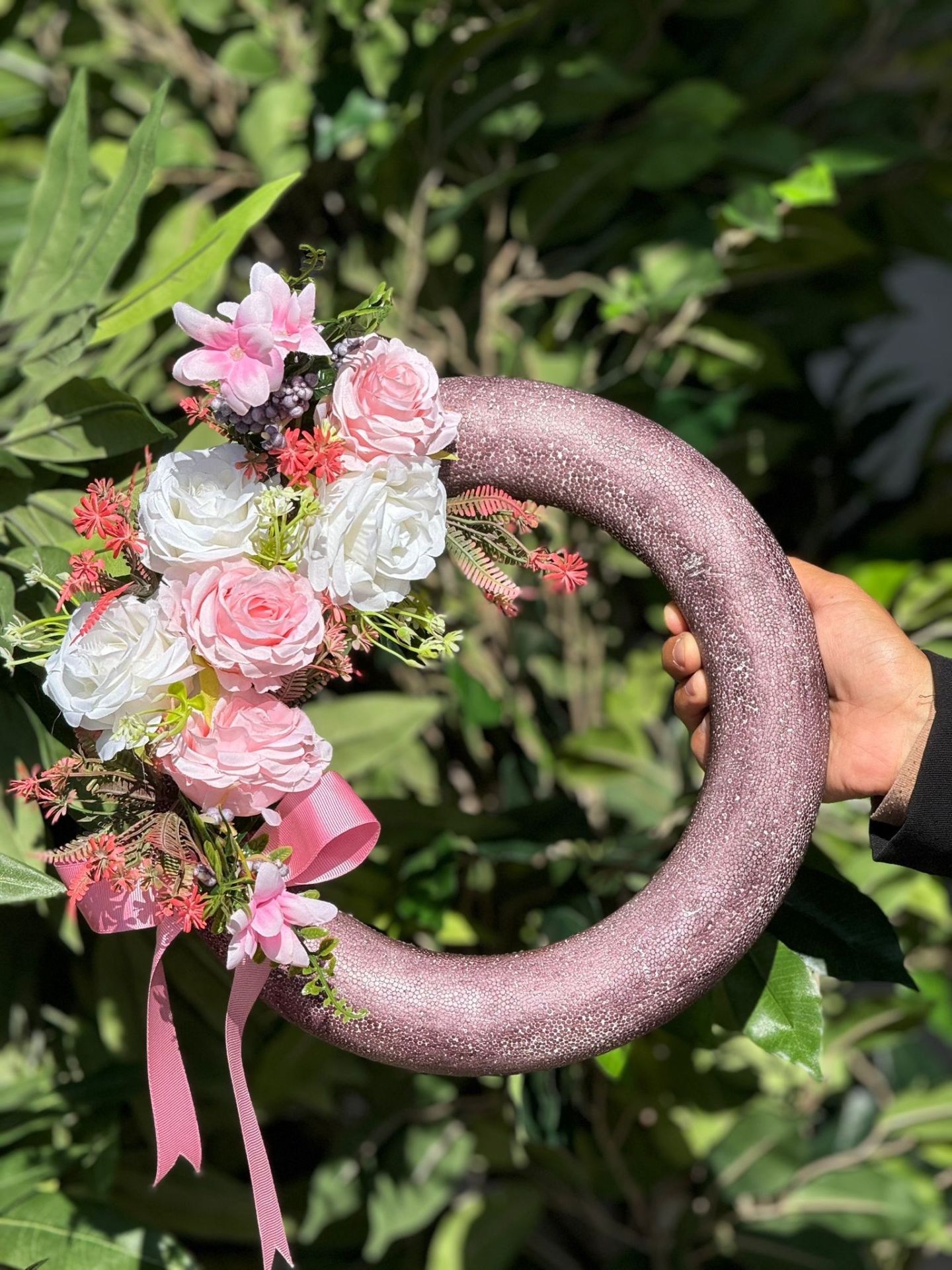 Yapay Çiçekli Kapı Süsü No:11