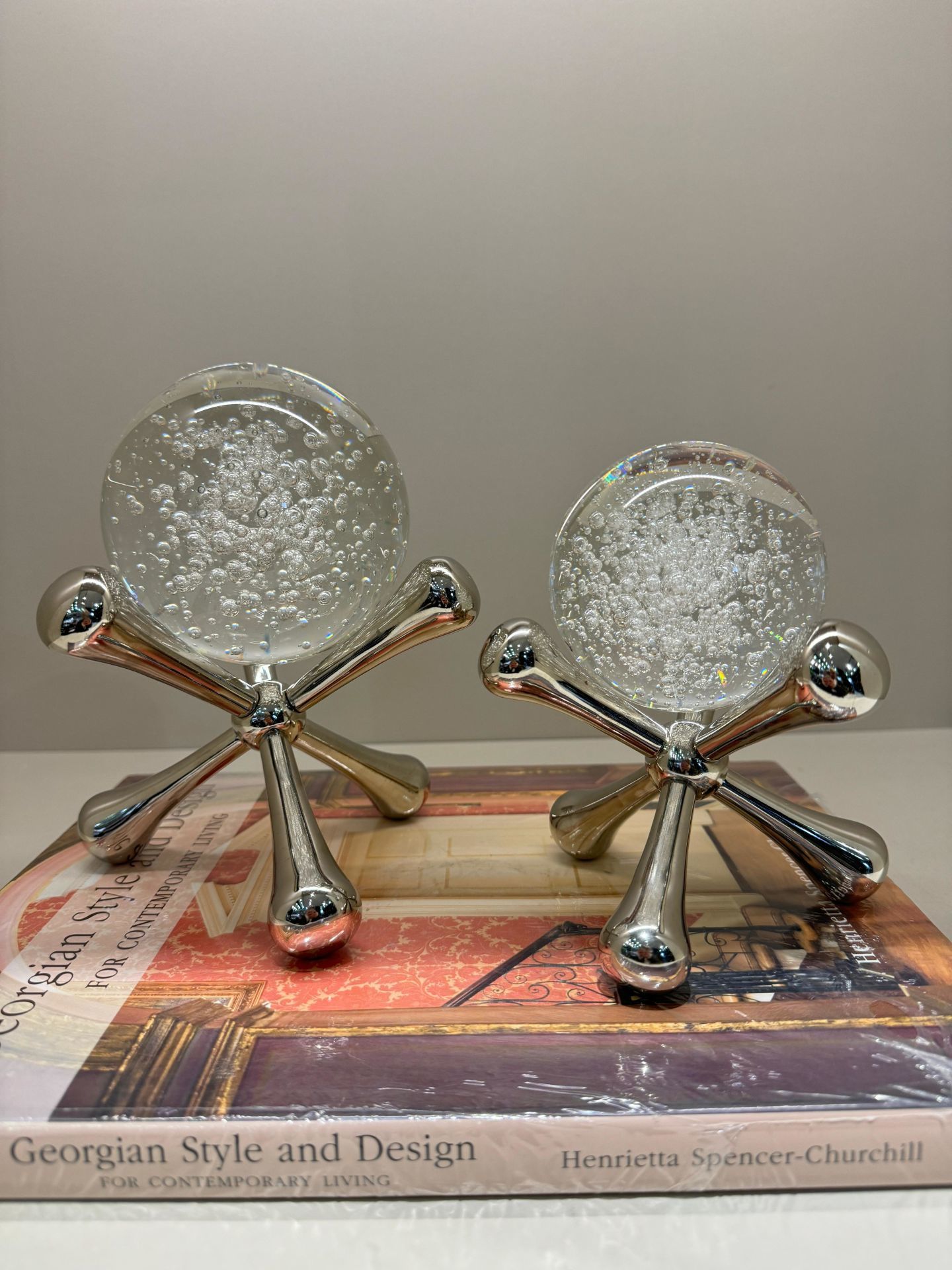 İkili İthal Molekül Küre - Gümüş