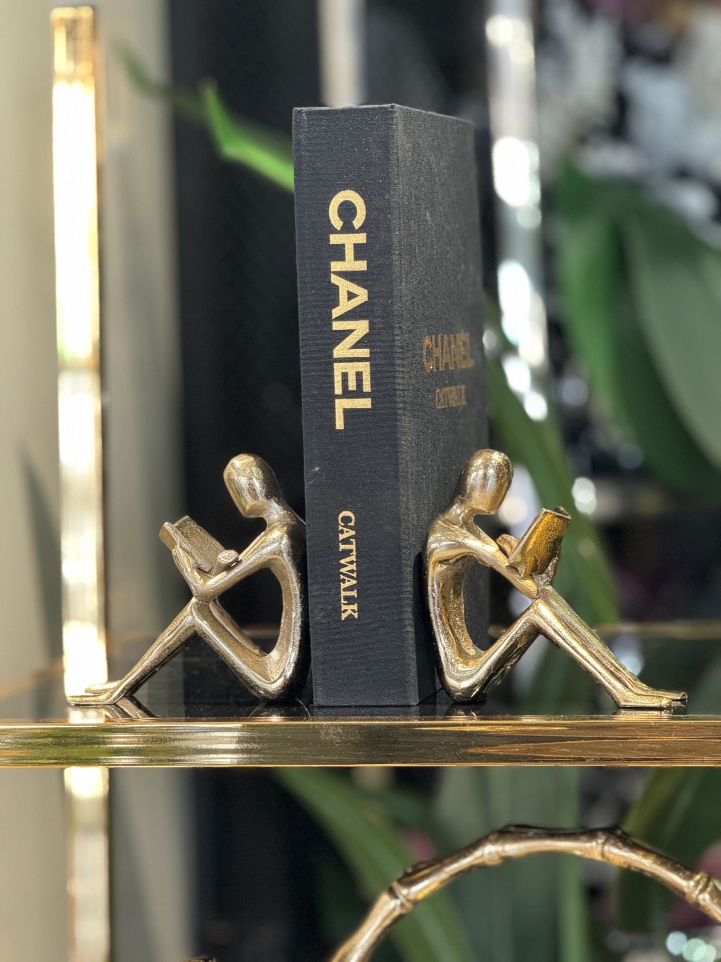 Döküm İthal Kitap Tutucu - Gold