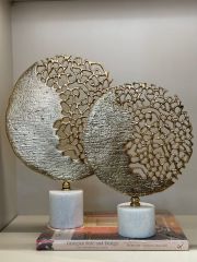 Mermer Kaideli Döküm Dekor Set Gold