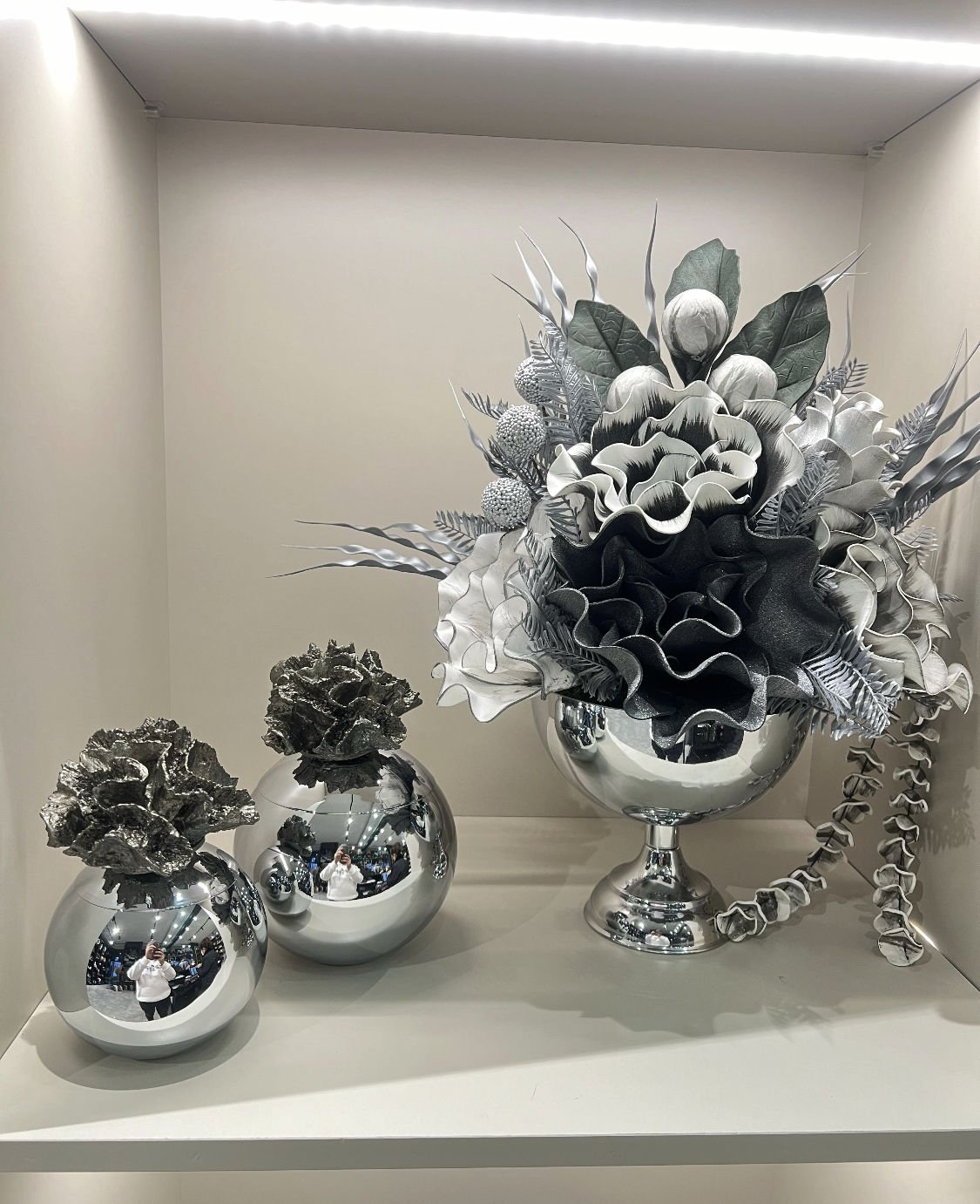 Yuvarlak Vazo ve İkili Mercan Küp Üçlü Set No:   5