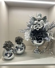 Yeni yapay çiçekli üçlü set no:1
