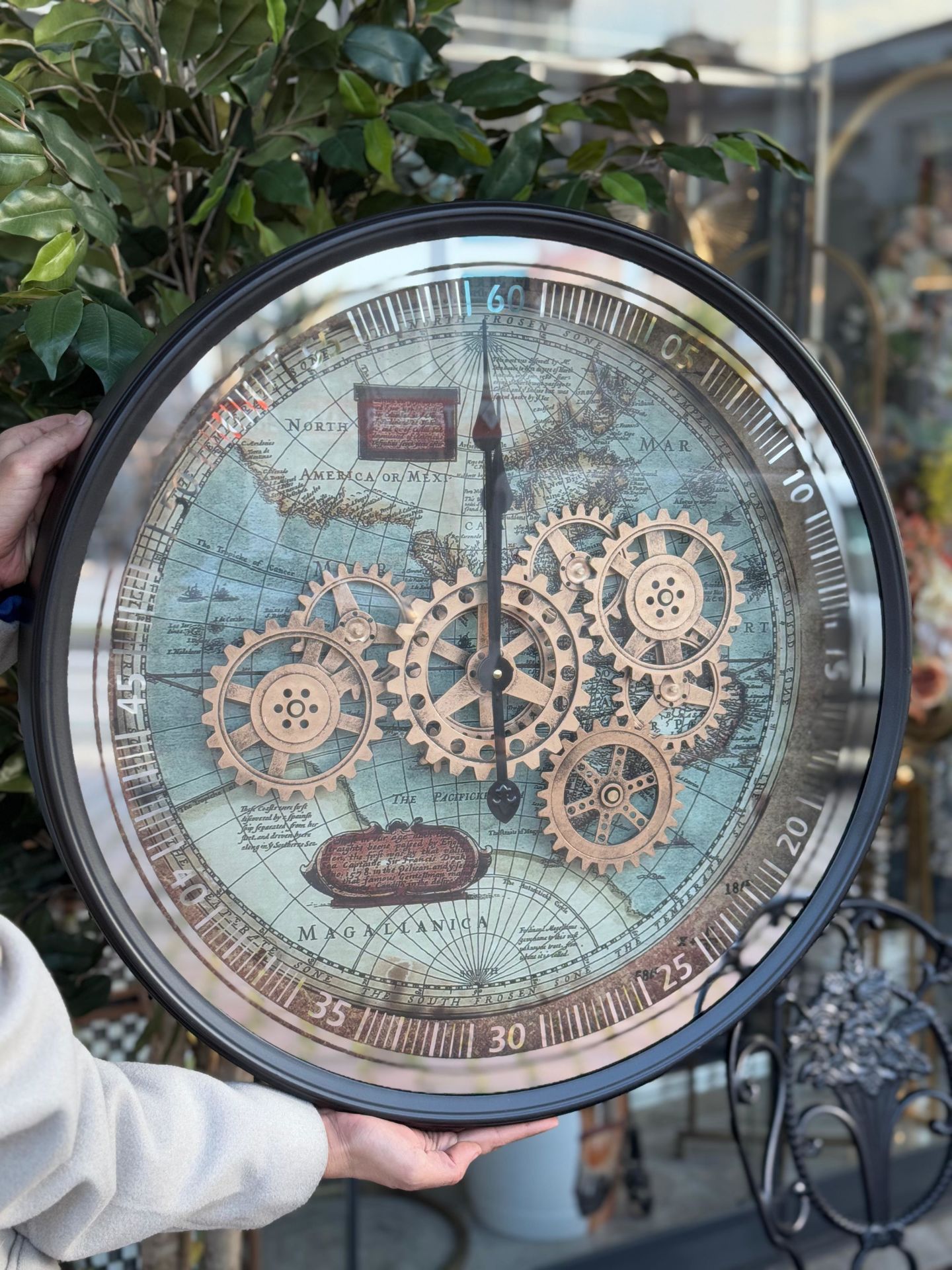 Çarklı Duvar Saati Siyah No:4