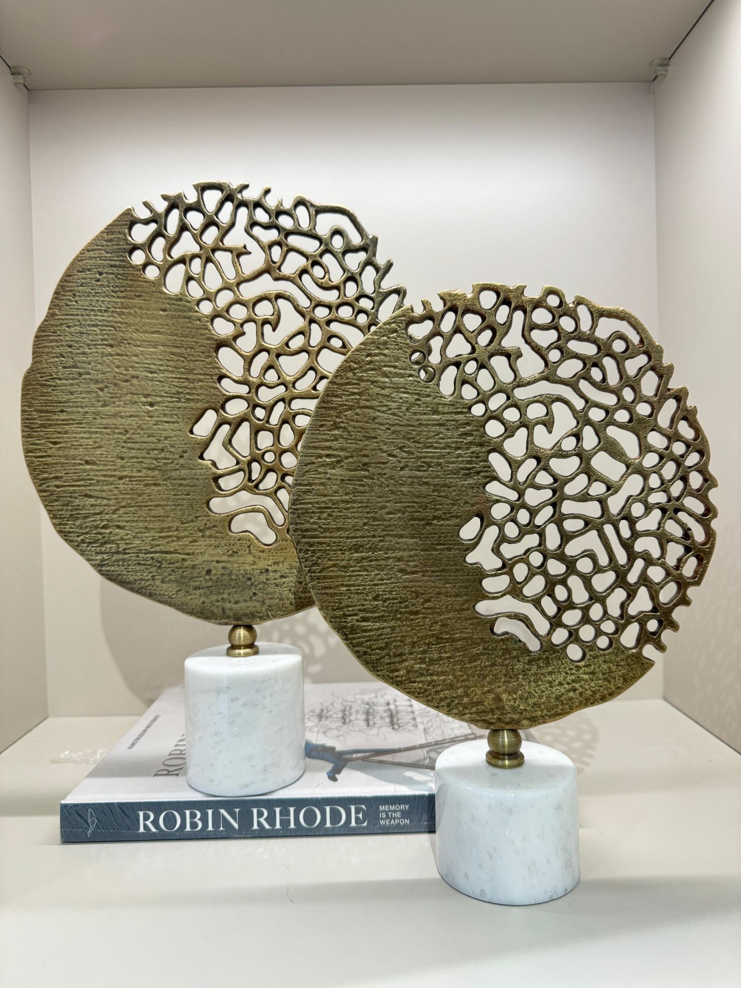 Mermer Kaideli Döküm Dekor Set Antik