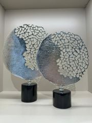 Mermer Kaideli Döküm Dekor Set Gümüş