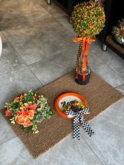 Kapı Önü Paspas Set 3 Parça Turuncu