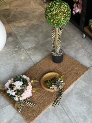 Kapı Önü Paspas Set 3 Parça Gold