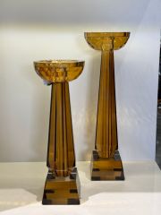 İkili Kristal Amber Mumluk