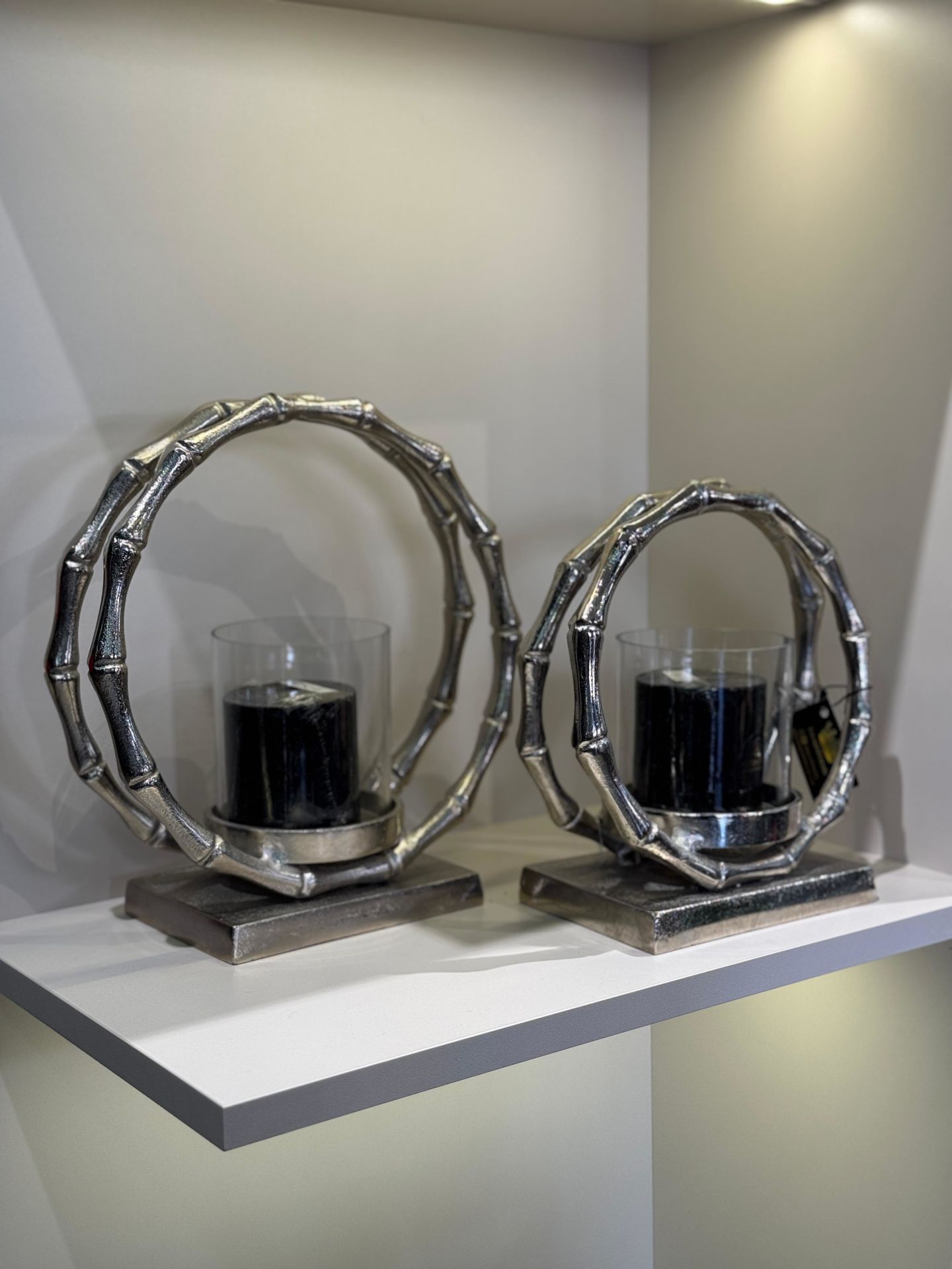 İkili Döküm Halka Mumluk Gümüş