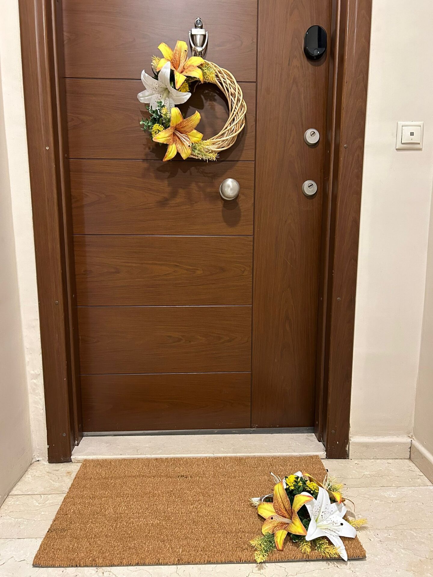 Tasarım Kapı Önü Paspas Set İki Parça No:2